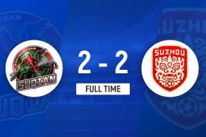 苏超-宿迁2-2苏州 殷国翔任意球绝平 卜飞扬、陆子皓、赵文锦破门